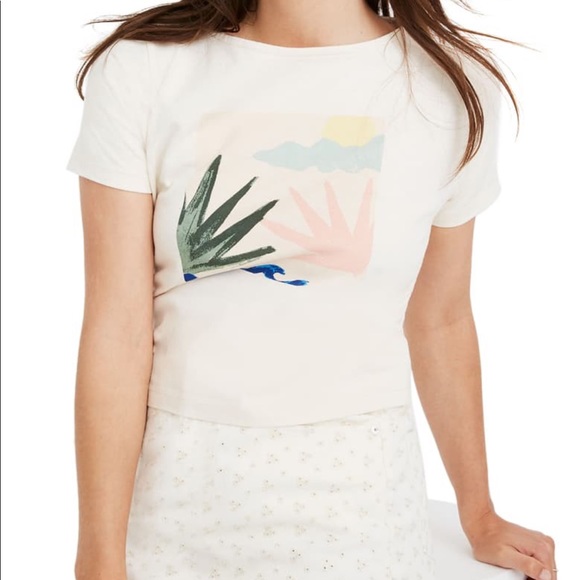 Madewell Graphic Boxy Botanical Tee - Picture 4 of 8